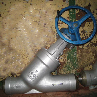 Клапан Y-образный из литой стали, BS 1873, ASME B16.34, DIN 3202